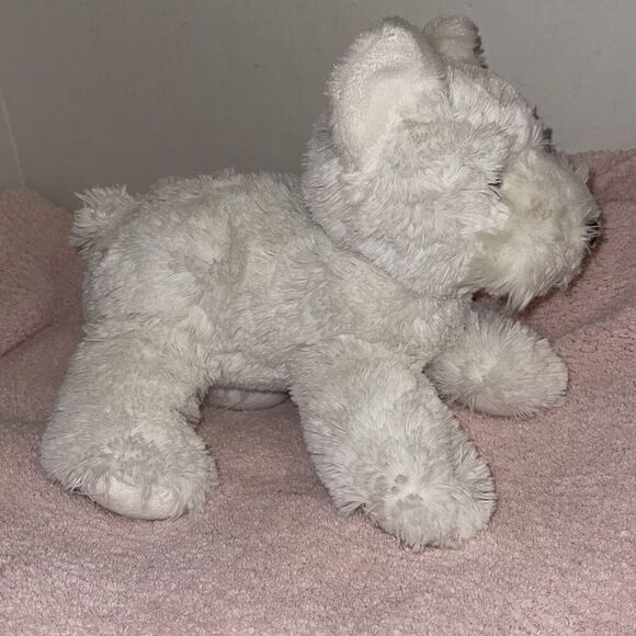 Aurora White 10” White Westie West Highland Terrier Soft plush dog doggie - Picture 7 of 8